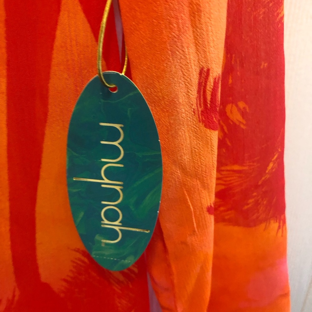 Sunset Fusion "Sunset Palm" Orange cover up - Picture 4 of 8